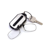 Portable Nose Clip Reading Glasses Frameless Light