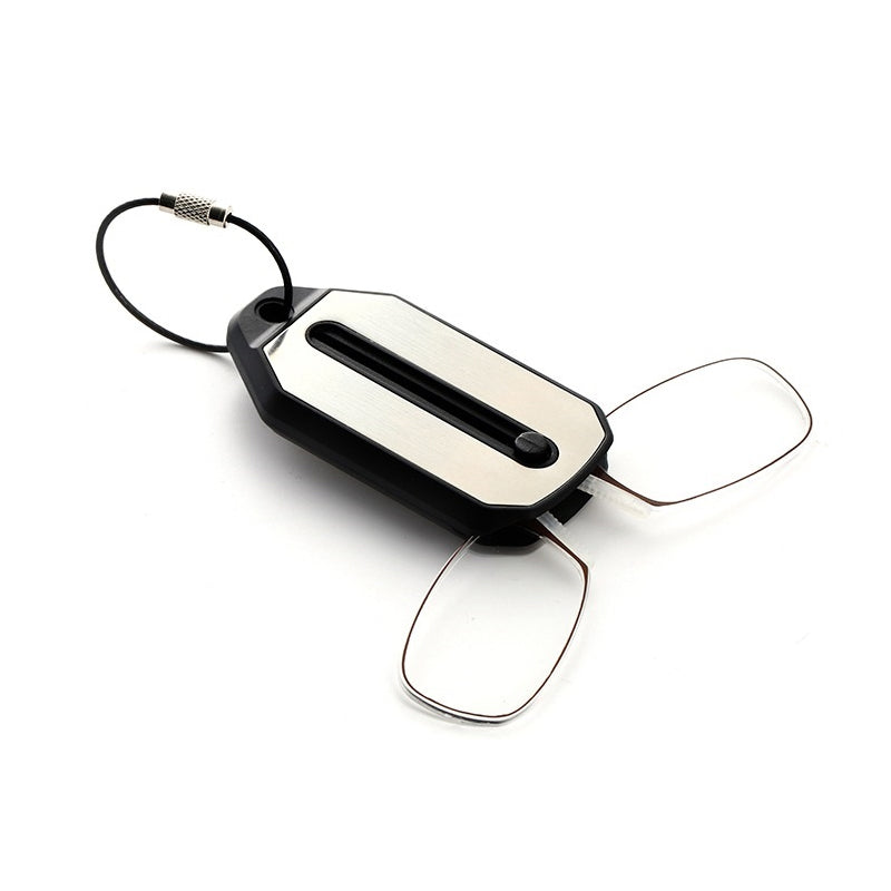 Portable Nose Clip Reading Glasses Frameless Light