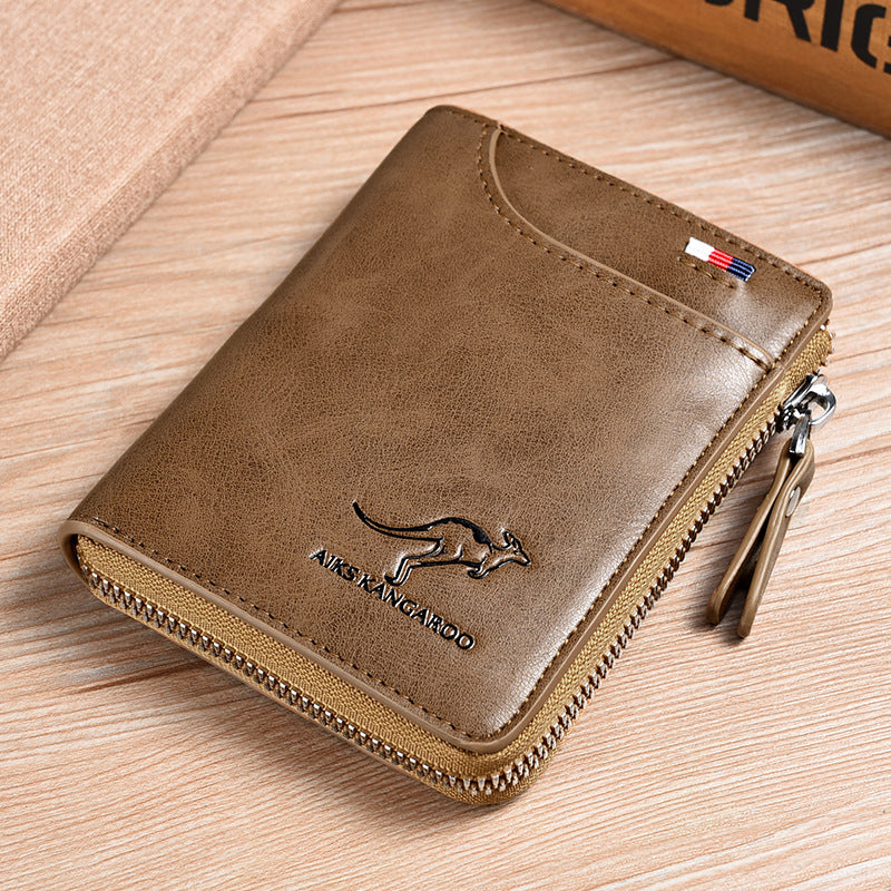 Men's RFID Blocking Leather Wallet Credit Card Holder