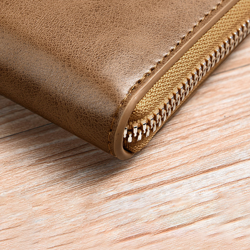 Men's RFID Blocking Leather Wallet Credit Card Holder