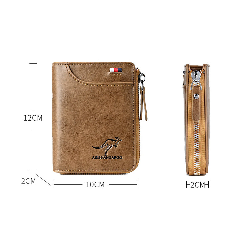 Men's RFID Blocking Leather Wallet Credit Card Holder
