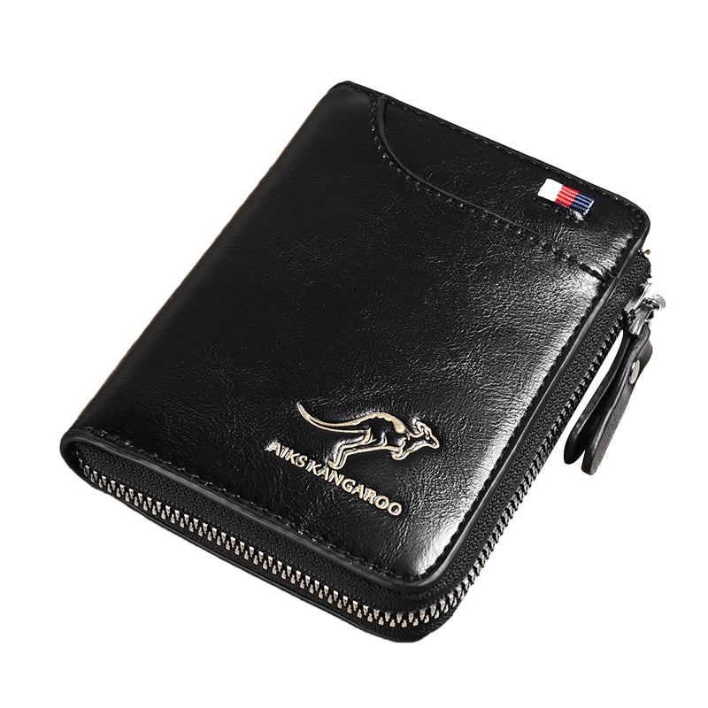 Men's RFID Blocking Leather Wallet Credit Card Holder