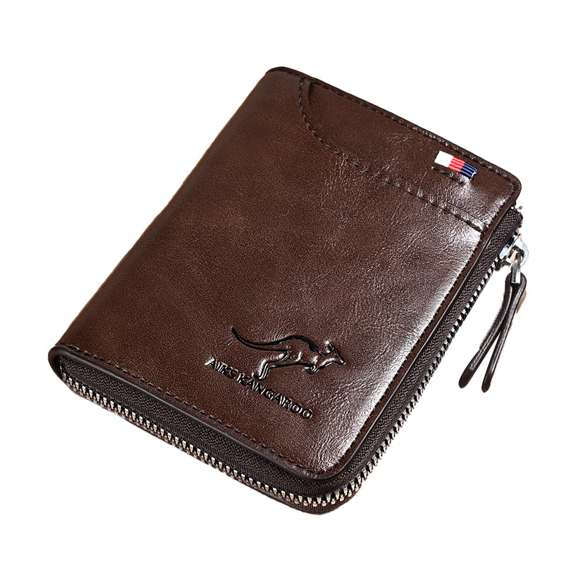 Men's RFID Blocking Leather Wallet Credit Card Holder