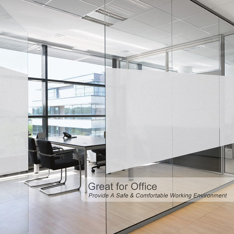 Frosted Privacy Window Film Self-Adhesive Removable