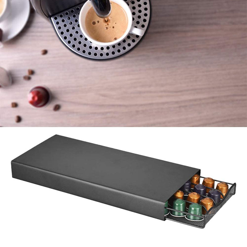 Coffee Capsule Organizer Drawer Holds 40 Capsules