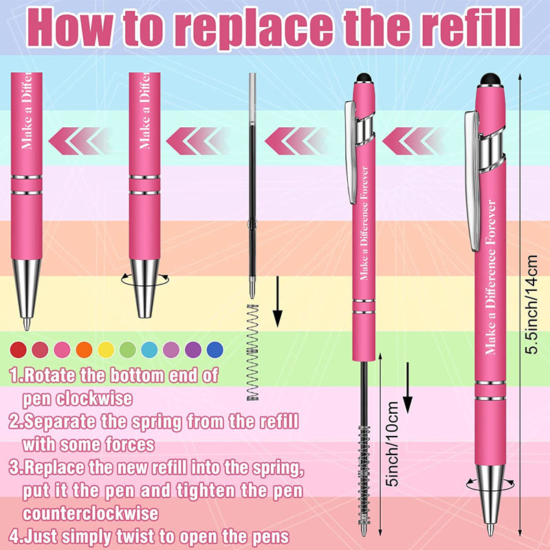 10 Pcs Funny Swear Word Pen Set Black Ink Writing Pen Office Gift