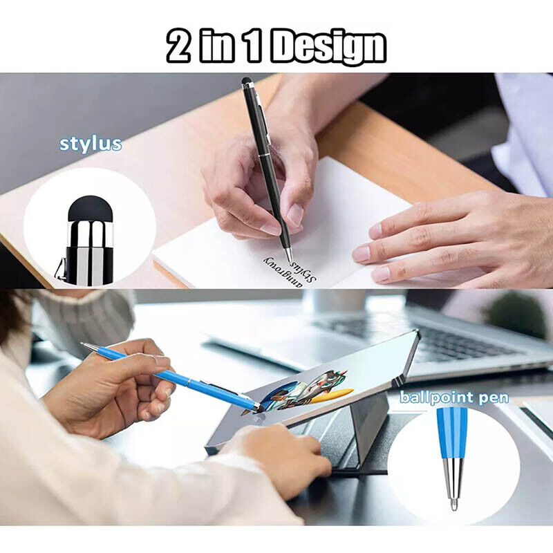 Capacitive Touch Screen Stylus Ball Pen 2-in-1