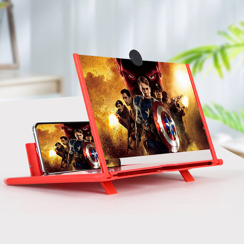 12 Inch Folding Screen Magnifier Stand 3D HD Lens