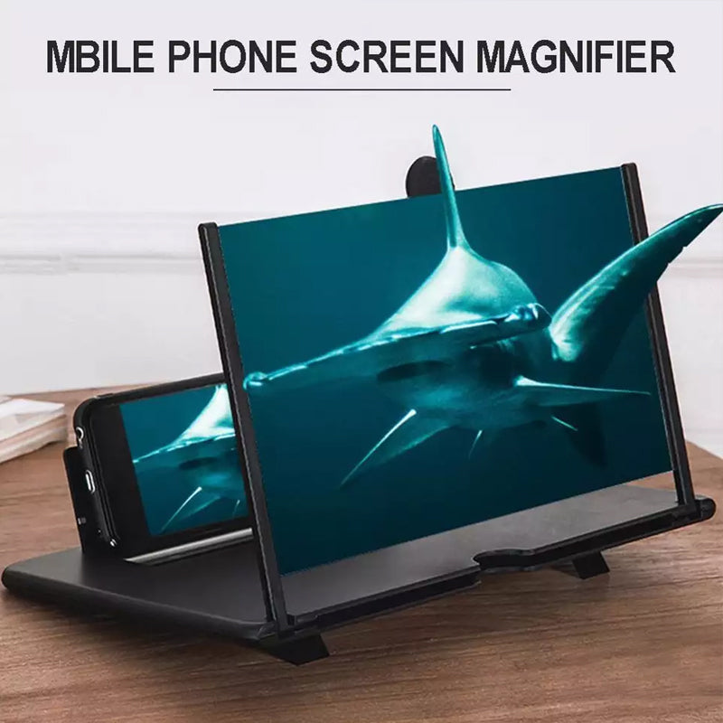 12 Inch Folding Screen Magnifier Stand 3D HD Lens