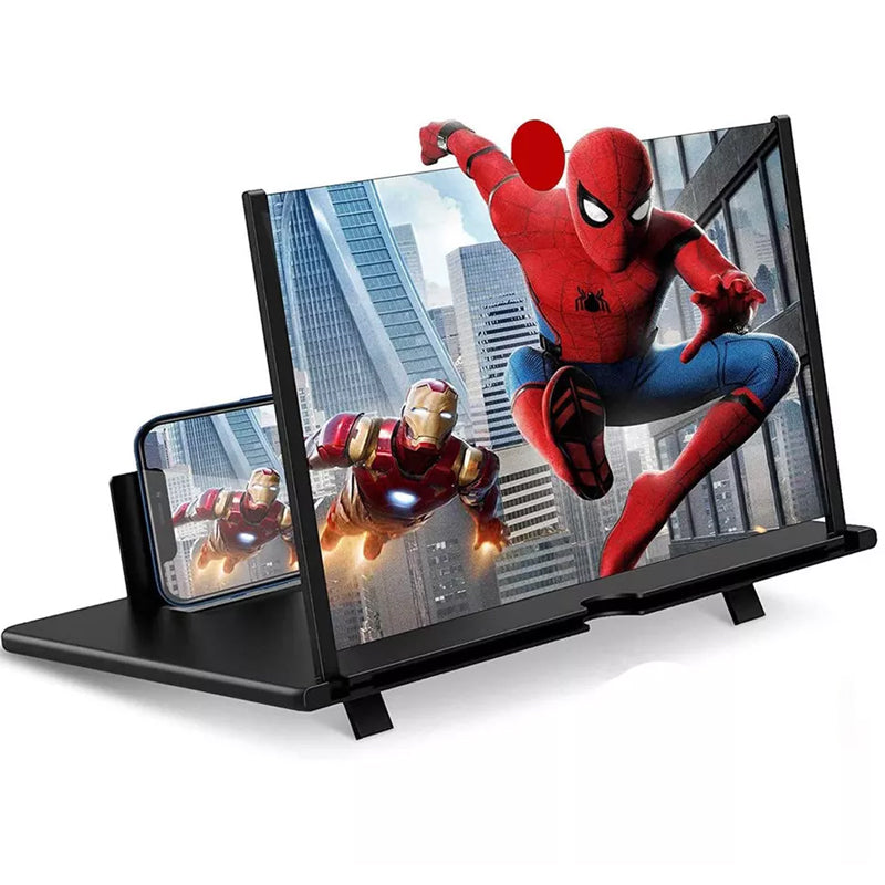 12 Inch Folding Screen Magnifier Stand 3D HD Lens