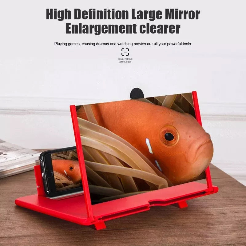12 Inch Folding Screen Magnifier Stand 3D HD Lens