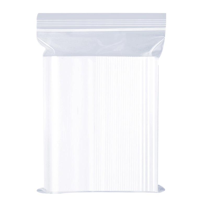120μm  Zip Lock Plastic Bags Thick Clear Resealable