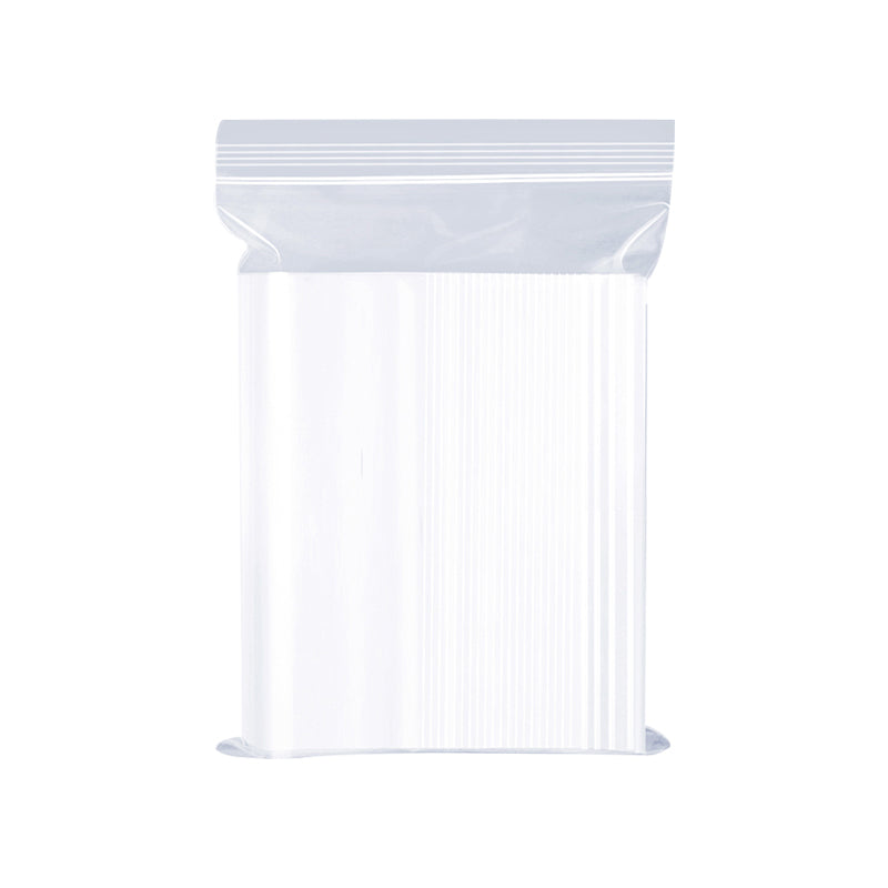 120μm  Zip Lock Plastic Bags Thick Clear Resealable