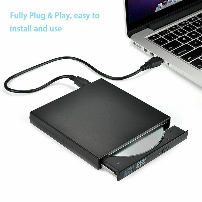 USB External CD DVD Drive for Laptop and Mac