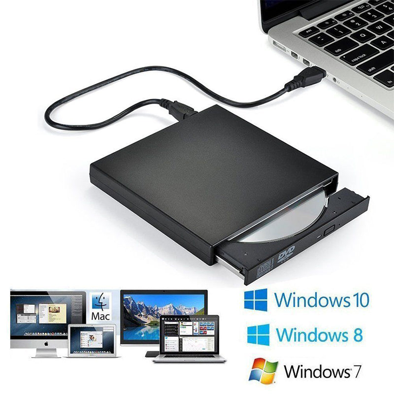 USB External CD DVD Drive for Laptop and Mac