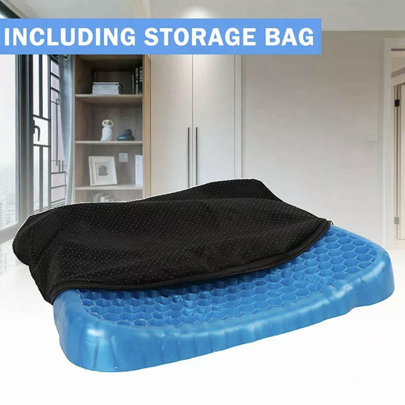 Gel Honeycomb Seat Cushion with Anti-Slip Cover