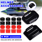 8pcs Flat Curved Adhesive Mounts for GoPro