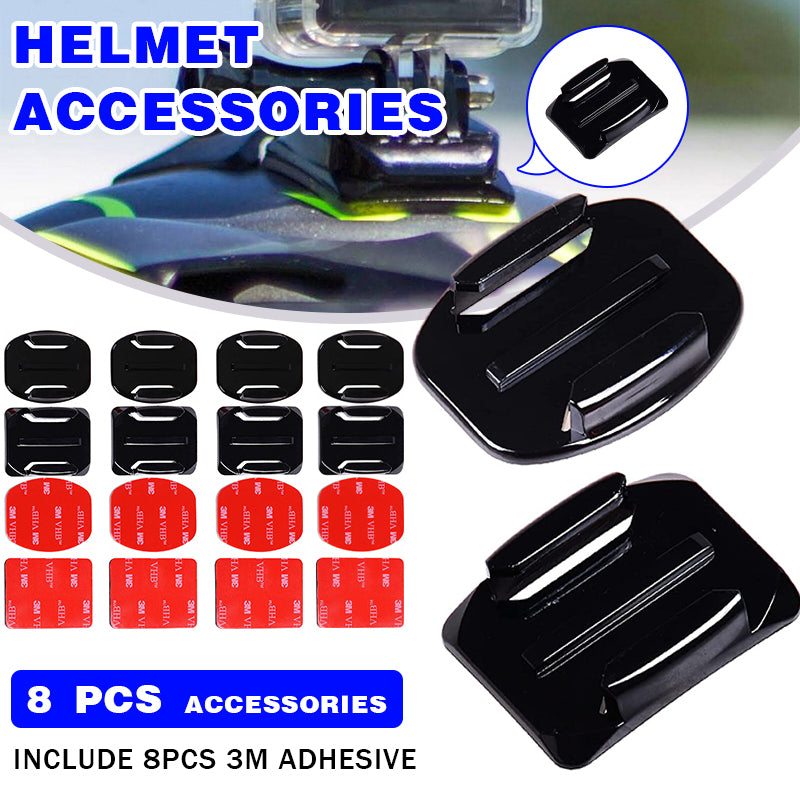 8pcs Flat Curved Adhesive Mounts for GoPro