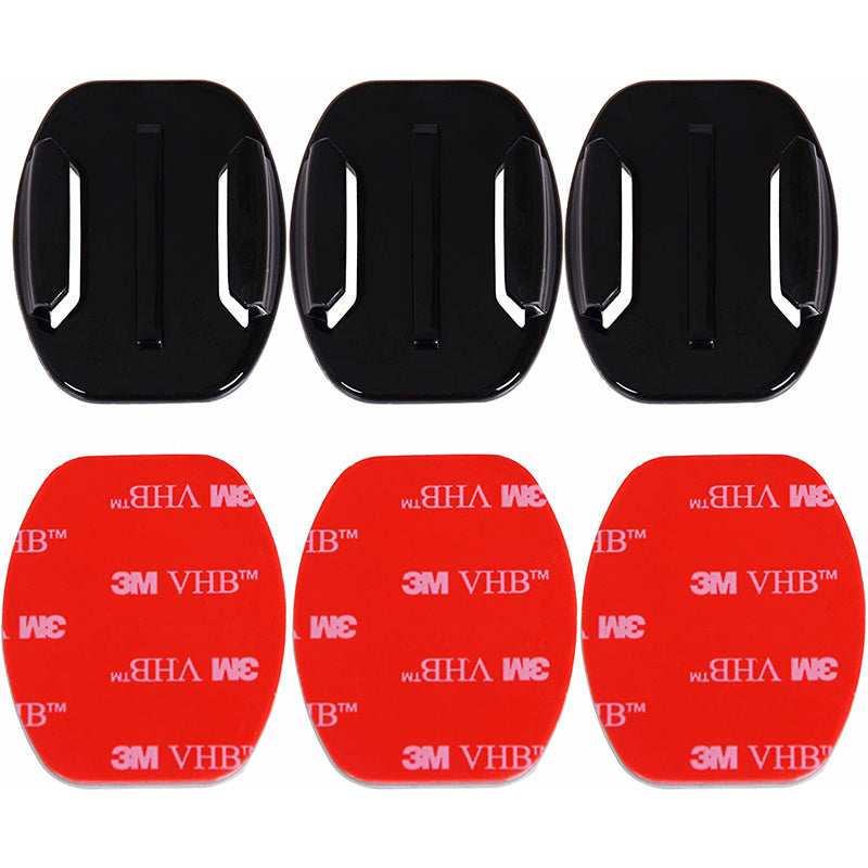 8pcs Flat Curved Adhesive Mounts for GoPro