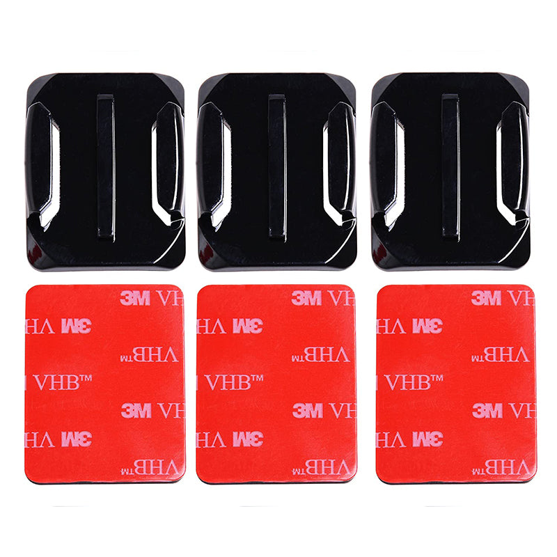8pcs Flat Curved Adhesive Mounts for GoPro