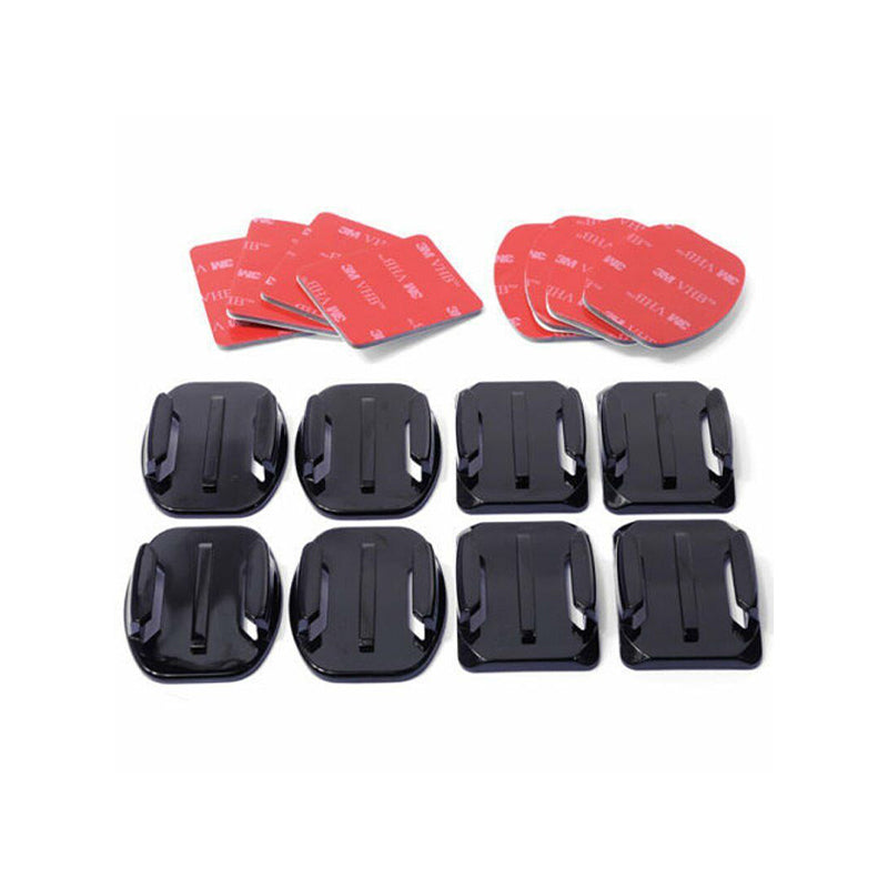 8pcs Flat Curved Adhesive Mounts for GoPro