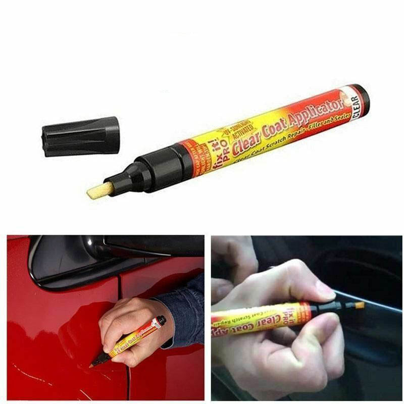 2 Pcs Clear Coat Car Scratch Repair Pens UV-Activated