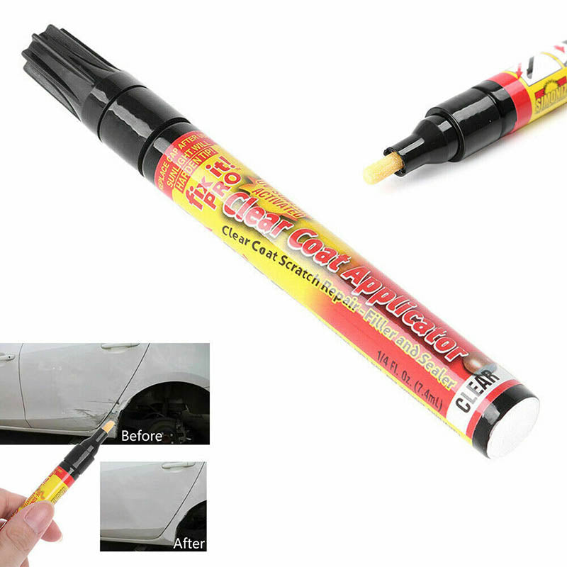 2 Pcs Clear Coat Car Scratch Repair Pens UV-Activated
