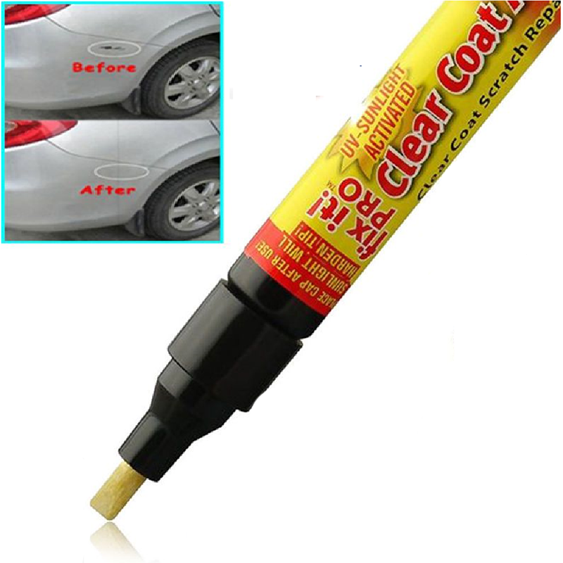 2 Pcs Clear Coat Car Scratch Repair Pens UV-Activated