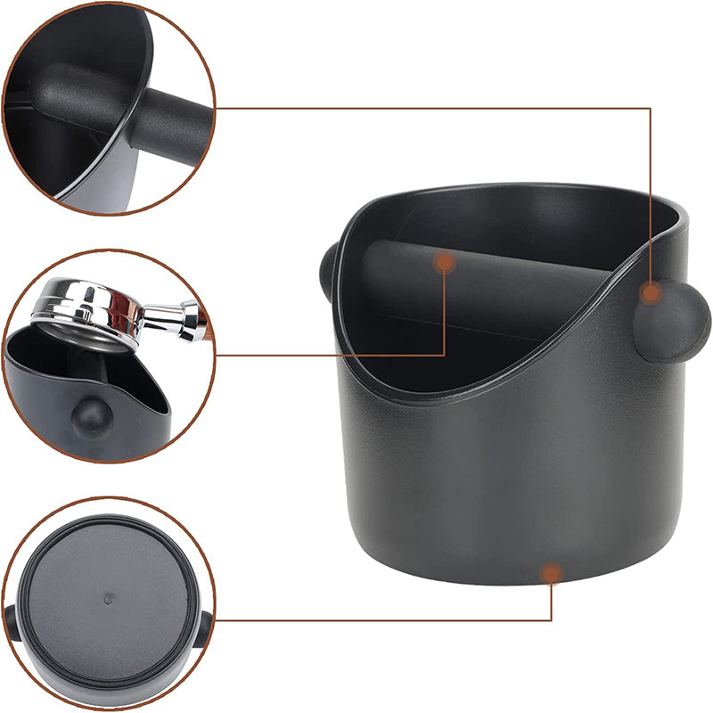 Coffee Knock Box Grinds Waste Container Bin