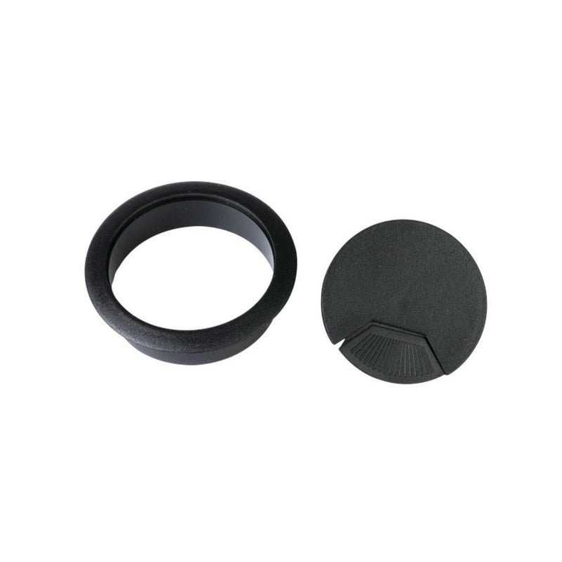 12 Pcs Desk Cable Grommet Covers Plastic 50mm Round Ports