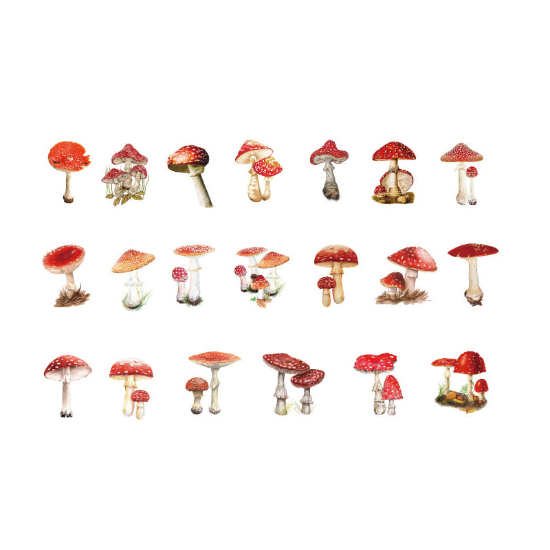 40 Pcs PET Transparent Flower Stickers Scrapbooking Set