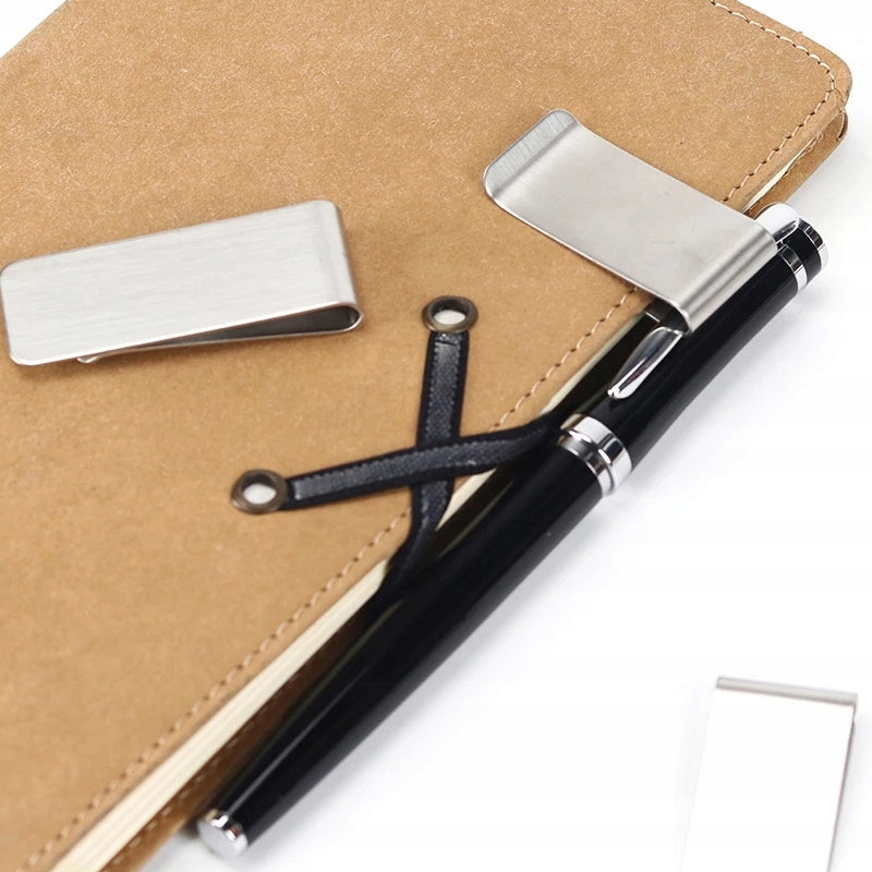 2 Pcs Money Clip Cash Note Business Card Holder Stainless Steel Mens Wallet