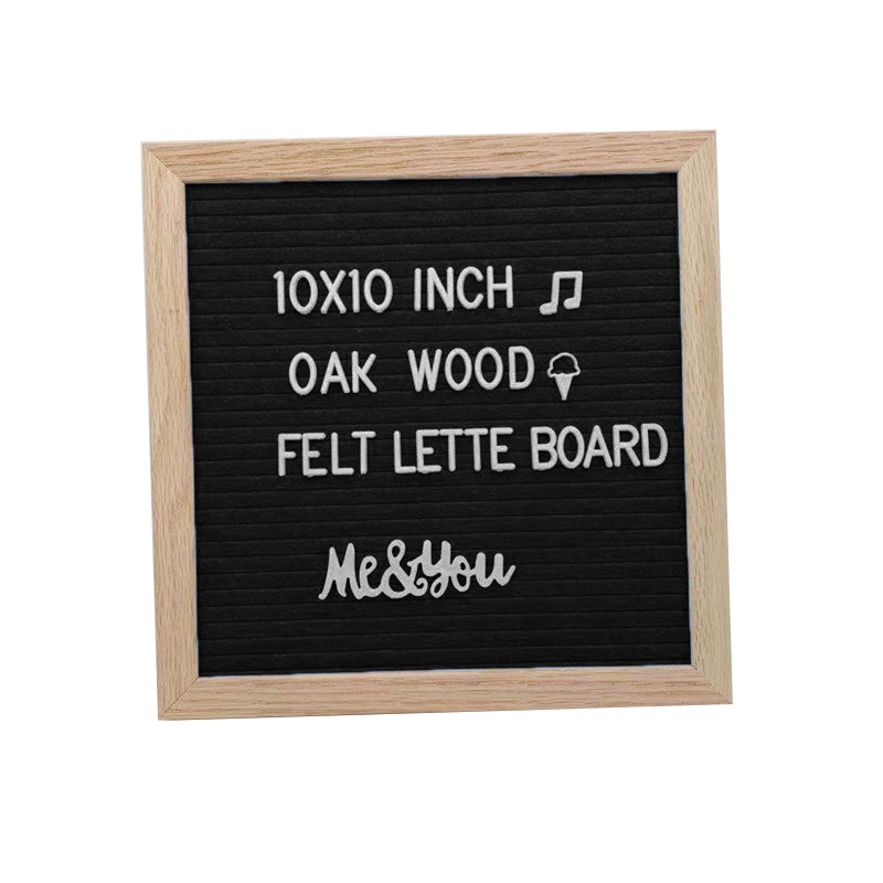 10" Felt Letter Board with Wooden Frame
