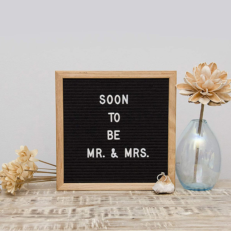 10" Felt Letter Board with Wooden Frame