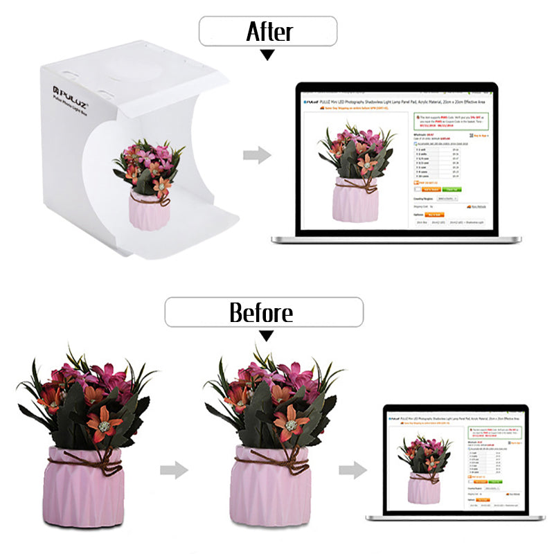 Portable Light Tent Photo Studio Box with 6 Backdrops