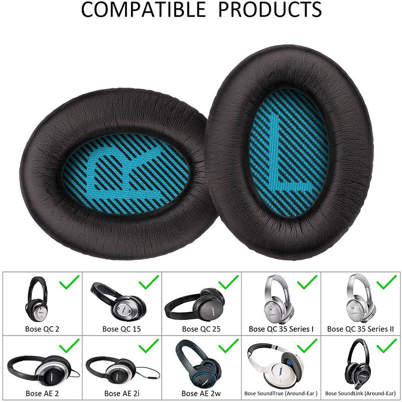 Replacement Ear Pads for Bose QuietComfort 35 QC35