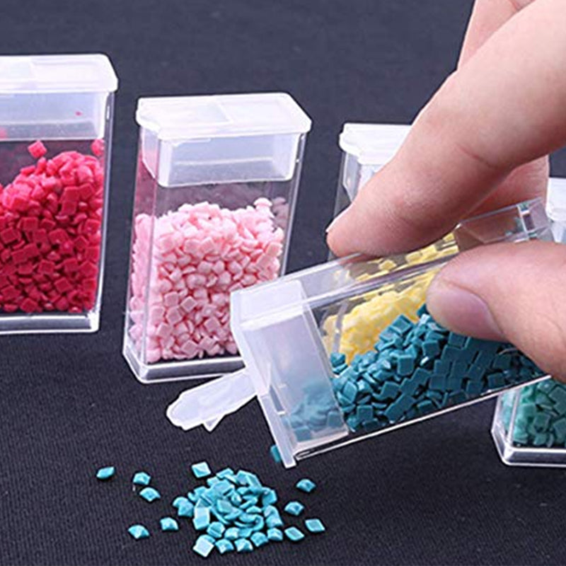 64 Grid Diamond Painting Storage Box Clear Organizer