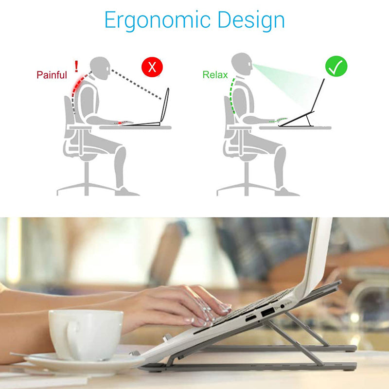 Laptop Stand Foldable Adjustable ABS Notebook Holder