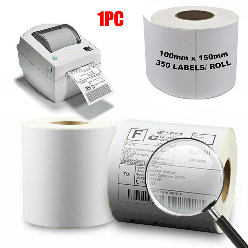350PCS Direct Thermal Shipping Labels 100x150mm Roll