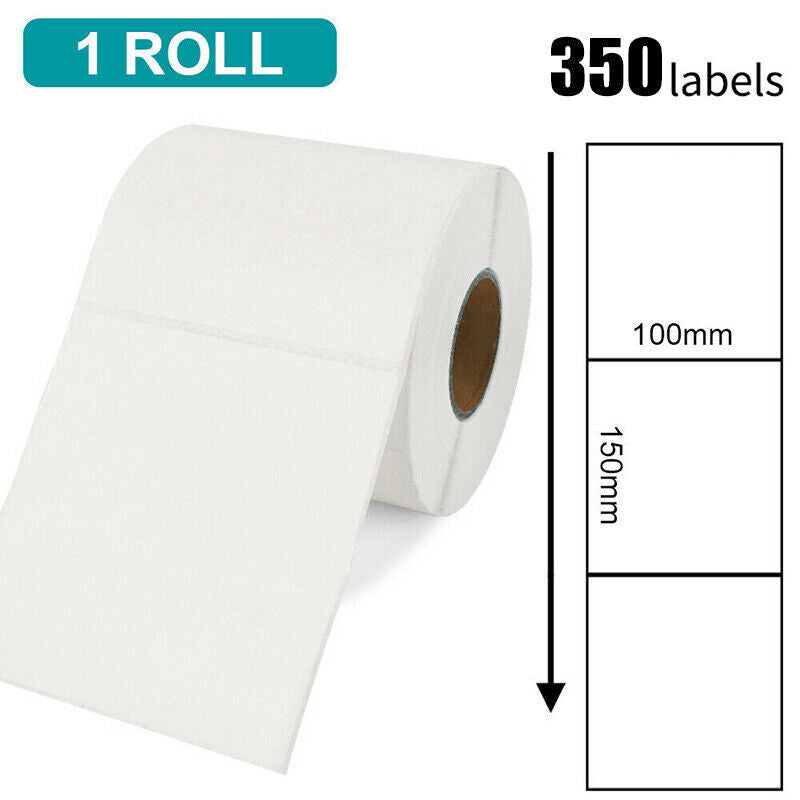 350PCS Direct Thermal Shipping Labels 100x150mm Roll