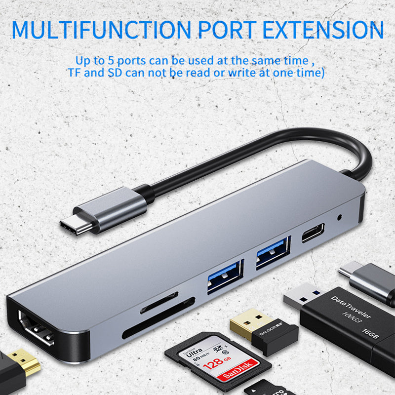 USB-C Hub 8/6/4-in-1 Adapter with HDMI and Multi Ports