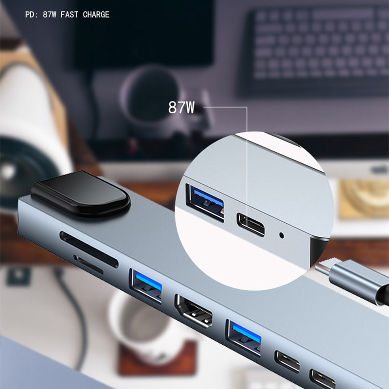 USB-C Hub 8/6/4-in-1 Adapter with HDMI and Multi Ports
