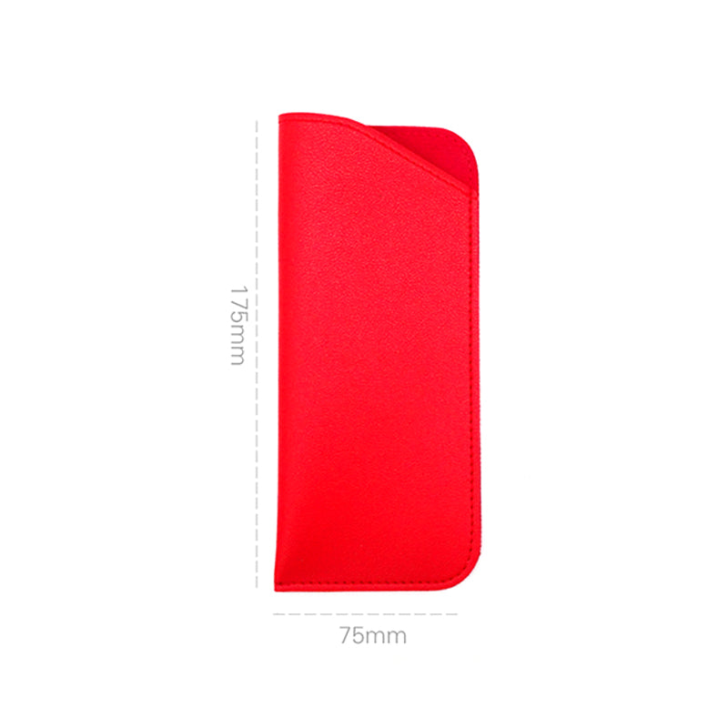 PU Leather Eyeglass Sunglasses Case Soft Pouch