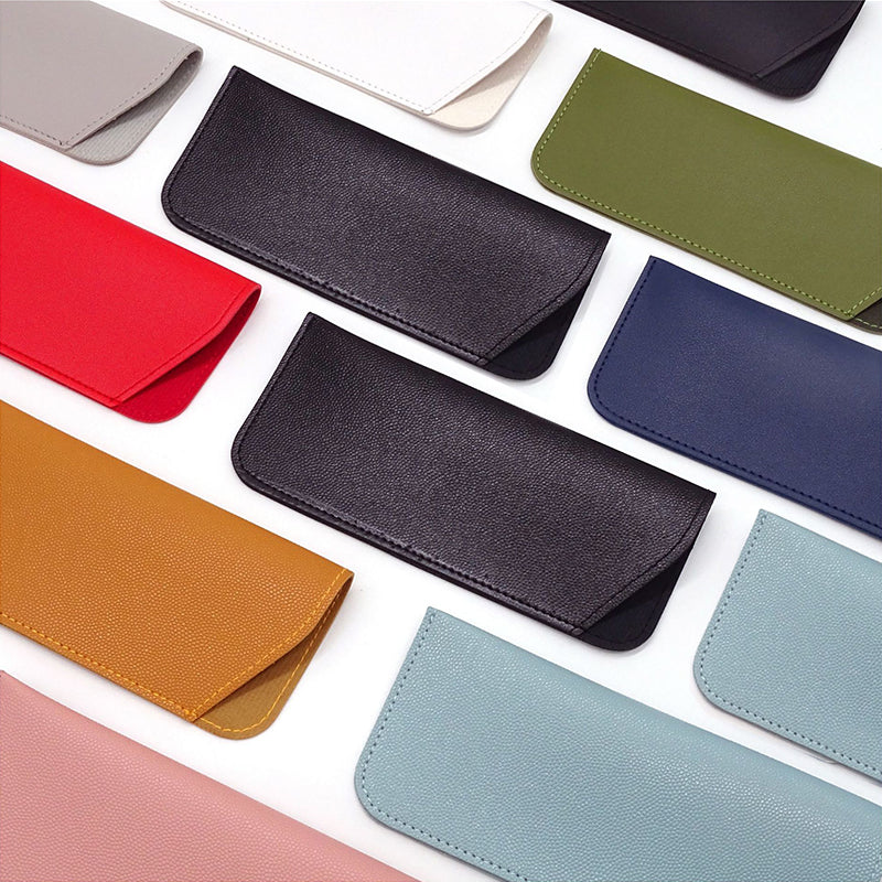 PU Leather Eyeglass Sunglasses Case Soft Pouch