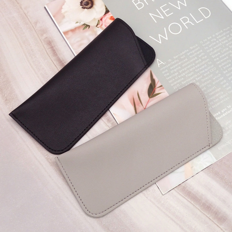 PU Leather Eyeglass Sunglasses Case Soft Pouch