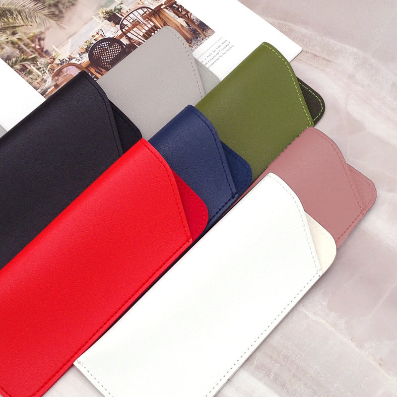 PU Leather Eyeglass Sunglasses Case Soft Pouch