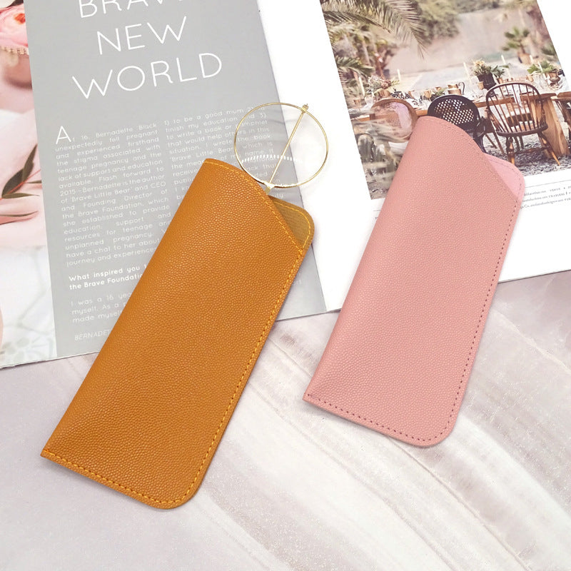 PU Leather Eyeglass Sunglasses Case Soft Pouch