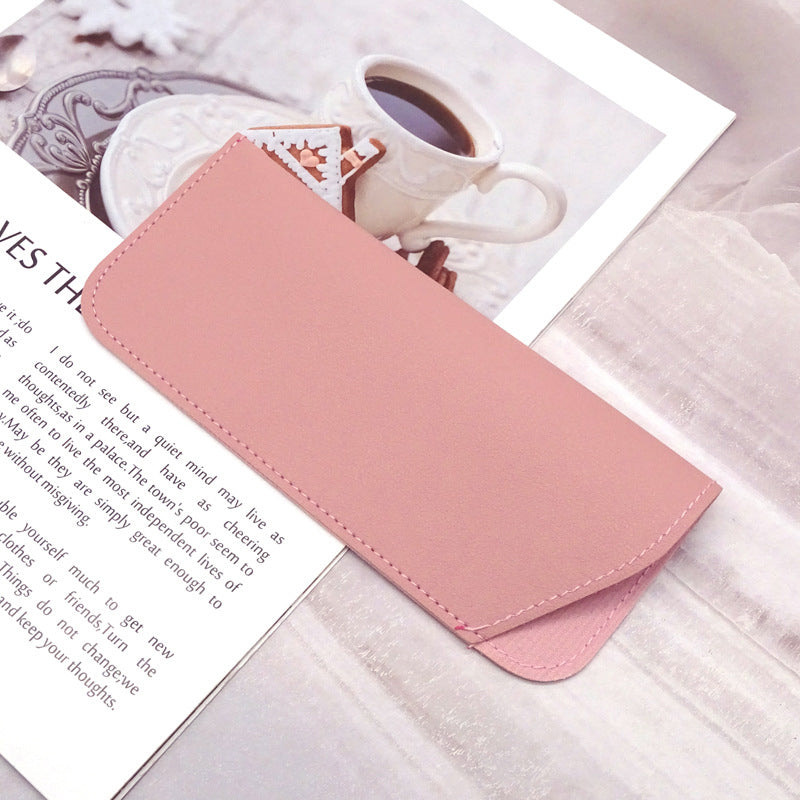 PU Leather Eyeglass Sunglasses Case Soft Pouch