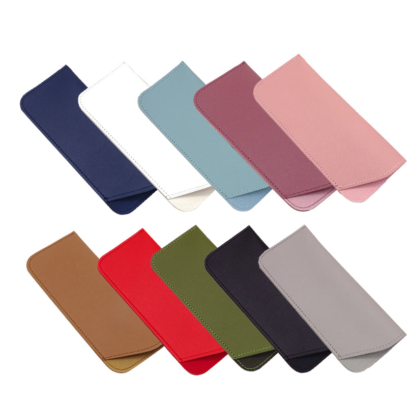 PU Leather Eyeglass Sunglasses Case Soft Pouch