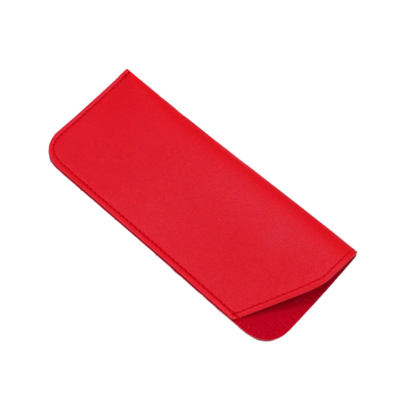 PU Leather Eyeglass Sunglasses Case Soft Pouch